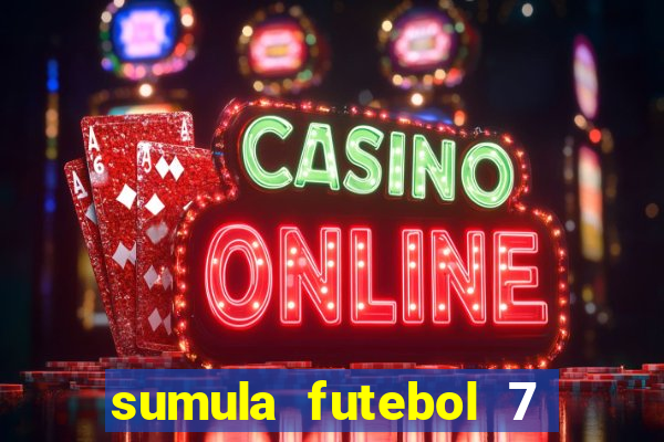 sumula futebol 7 society excel